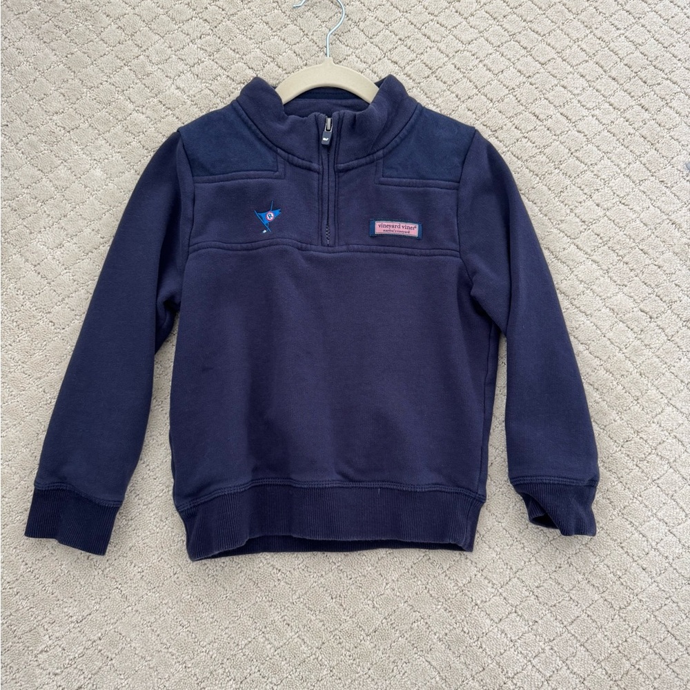 Vineyard Vines Shep Shirt for Boys with Ocean Reef Club Embroidered Flag